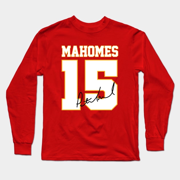 Patrick Mahomes Kansas City Long Sleeve T-Shirt by GraciafyShine